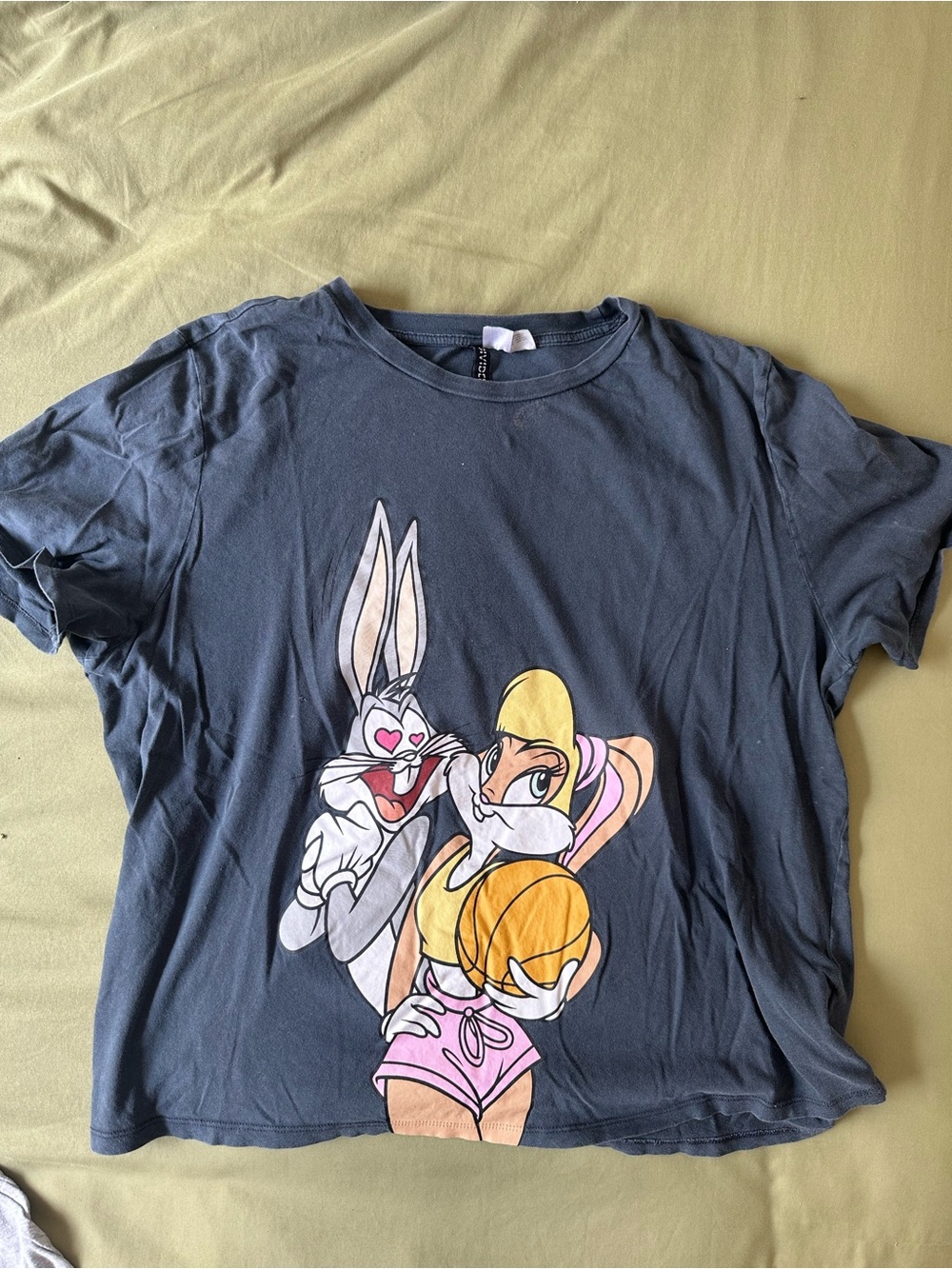 Divided Bugs Bunny & Lola Bunny Basketball Graphic Tee